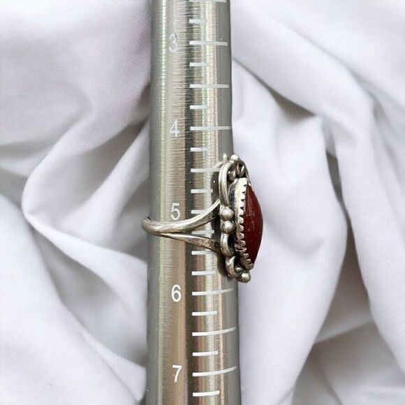 Vintage Womens Navajo Sterling Silver Handcrafted Boho Southwestern Ring Sz 5.25 - Picture 7 of 7